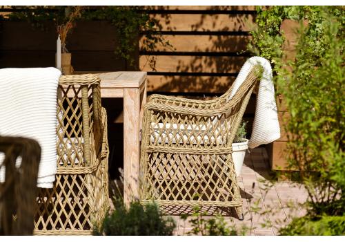  "Латте" плетеное кресло из искусственного ротанга, цвет соломенный, фото 108 