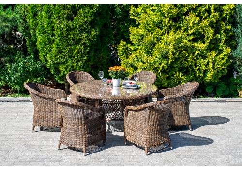  "Эспрессо–150 R" обеденная группа плетеная, цвет коричневый, фото 2 