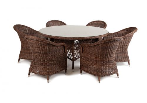  "Эспрессо–150 R" обеденная группа плетеная, цвет коричневый, фото 9 