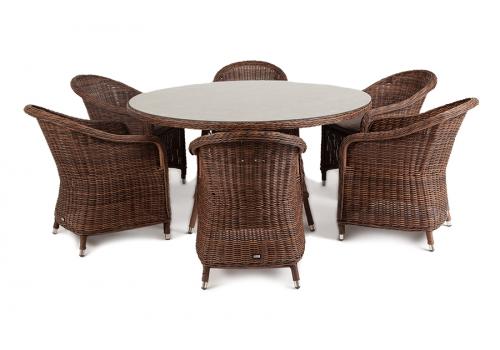  "Эспрессо–150 R" обеденная группа плетеная, цвет коричневый, фото 10 