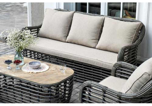  "Ницца" лаунж-зона из искусственного ротанга, цвет бронзовый, фото 44 