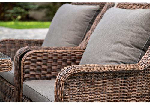  "Гляссе" обеденная группа из искусственного ротанга, цвет коричневый, фото 8 