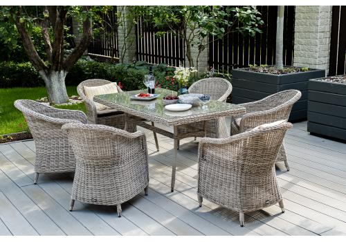  "Эспрессо" обеденная группа плетеная, цвет бежевый, фото 8 