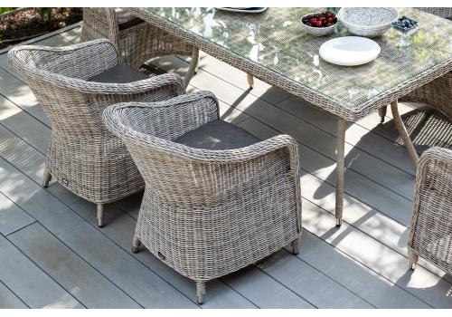  "Эспрессо" обеденная группа плетеная, цвет бежевый, фото 14 