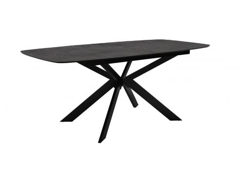  Стол DikLine BK140 керамика мрамор Бронза, подстолье черное, опоры черные, фото 2 