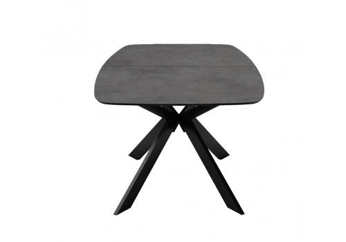  Стол DikLine BK140 керамика мрамор Бронза, подстолье черное, опоры черные, фото 5 