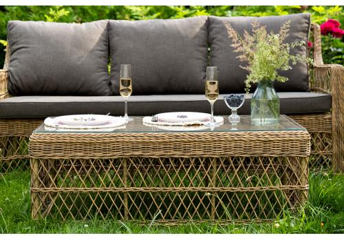  "Гранд Латте" лаунж-зона из искусственного ротанга, цвет соломенный, фото 39 