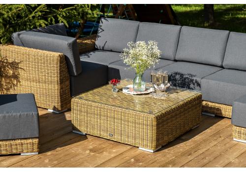  "Капри" трансформирующаяся лаунж-зона из искусственного ротанга, цвет соломенный, фото 77 