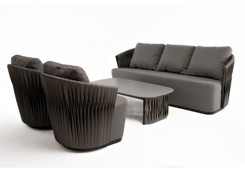  "Флоренция" лаунж-зона из искусственного ротанга, цвет графит, фото 214 