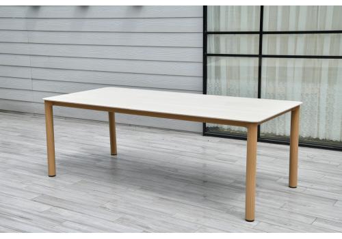  "Кейптаун" стол обеденный из алюминия, столешница из искусственного камня, фото 1 