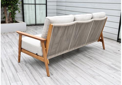  "Копенгаген" лаунж-зона 5-местная плетеная из роупа, каркас тик, цвет бежевый, фото 4 