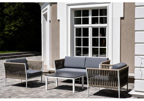  "Касабланка" лаунж-зона плетеная из роупа 4-местная, цвет серый, фото 34 