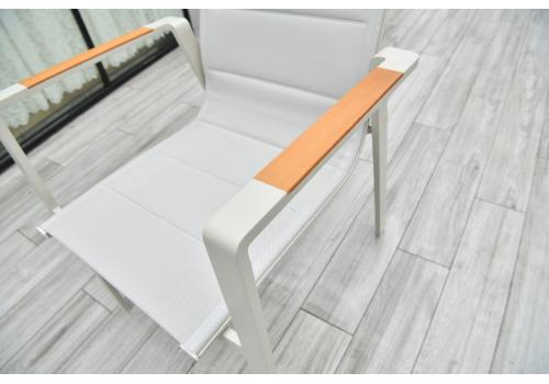  "Кейптаун" стул алюминиевый, ткань текстилен, цвет белый, фото 4 