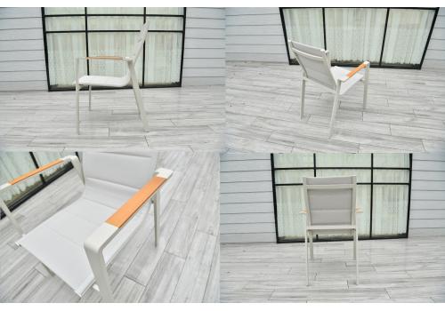  "Кейптаун" стул алюминиевый, ткань текстилен, цвет белый, фото 5 