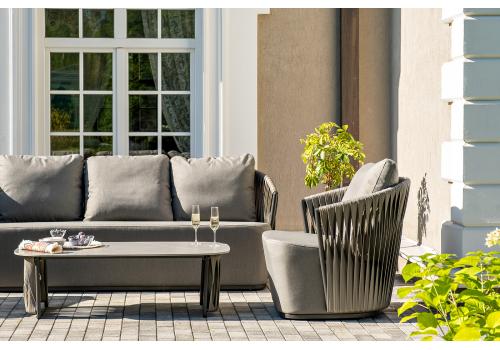  "Флоренция" лаунж-зона из искусственного ротанга, цвет графит, фото 23 