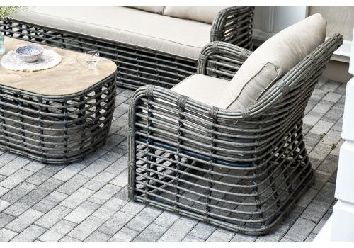  "Ницца" лаунж-зона из искусственного ротанга, цвет бронзовый, фото 36 