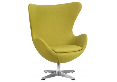  Кресло дизайнерское DOBRIN EGG, светло-зеленая ткань AF3, фото 1 