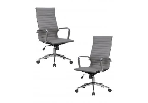  Набор 2 шт Офисное кресло для руководителей DOBRIN CLARK SIMPLE, серый (47), фото 1 