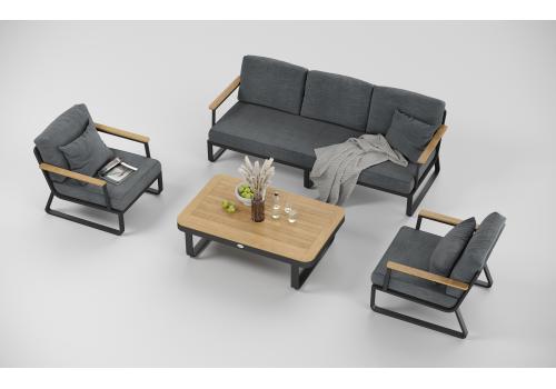  Voglie серая, алюминий / тик, фото 4 