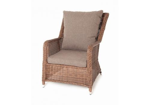  "Гляссе" кресло плетеное из искусственого ротанга, цвет коричневый, фото 1 