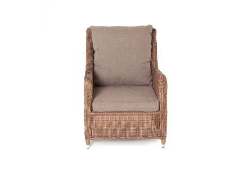  "Гляссе" кресло плетеное из искусственого ротанга, цвет коричневый, фото 2 