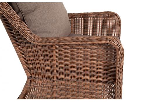 "Гляссе" кресло плетеное из искусственого ротанга, цвет коричневый, фото 4 