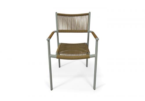  "Витория" плетеный стул из искусственного ротанга, цвет соломенный, фото 2 