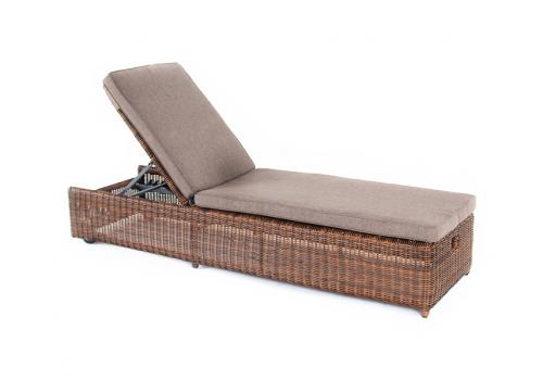  "Рим" шезлонг с подушкой, цвет коричневый, фото 1 