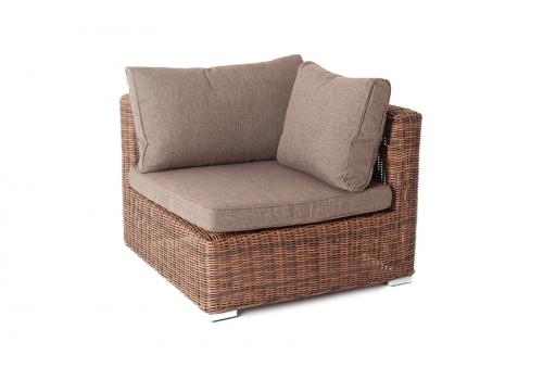  "Лунго" трансформирующийся диван из искусственного ротанга, цвет коричневый, фото 5 