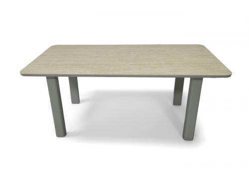  "Витория" обеденный стол из алюминия, столешница из искусственного камня, фото 2 