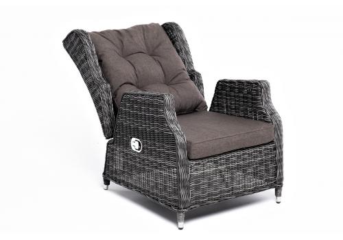  "Форио" кресло раскладное плетеное, цвет графит, фото 4 