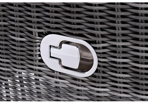  "Форио" кресло раскладное плетеное, цвет графит, фото 5 