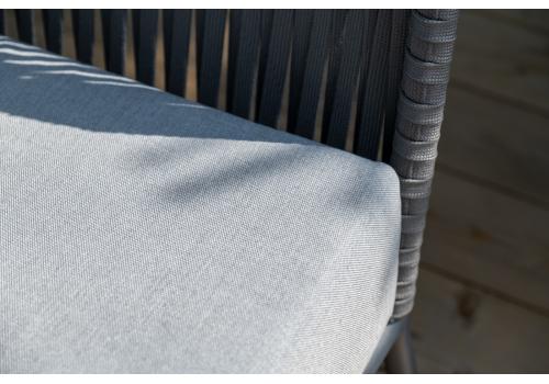  "Багамы" лаунж-зона 5-местная плетеная из роупа (веревки), каркас алюминиевый темно-серый, роуп серый, фото 16 