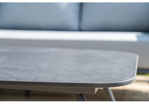  "Багамы" лаунж-зона 5-местная плетеная из роупа (веревки), каркас алюминиевый темно-серый, роуп серый, фото 21 