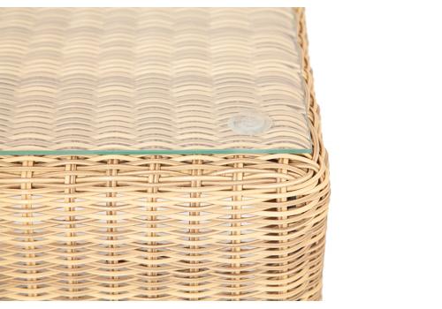  "Кон Панна" столик журнальный из искусственного ротанга, цвет соломенный, фото 3 