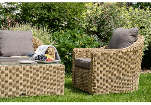  "Кон Панна" столик журнальный из искусственного ротанга, цвет соломенный, фото 7 