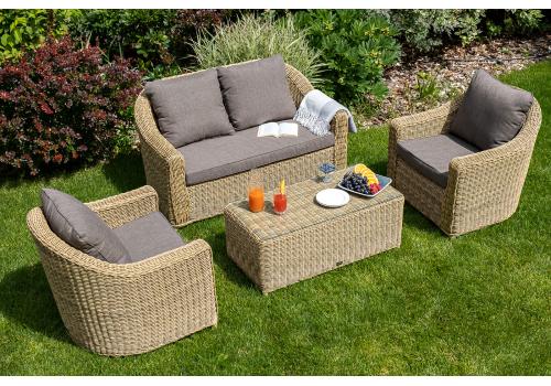  "Кон Панна" столик журнальный из искусственного ротанга, цвет соломенный, фото 8 