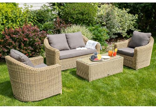  "Кон Панна" столик журнальный из искусственного ротанга, цвет соломенный, фото 15 