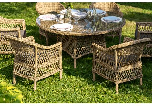  "Эспрессо–150 S" обеденная группа плетеная, цвет соломенный, фото 8 