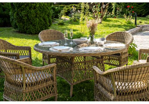  "Эспрессо–150 S" обеденная группа плетеная, цвет соломенный, фото 9 