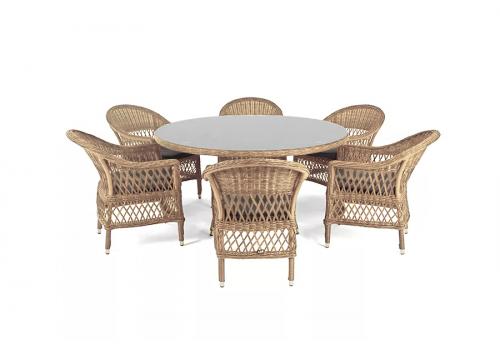  "Эспрессо–150 S" обеденная группа плетеная, цвет соломенный, фото 18 