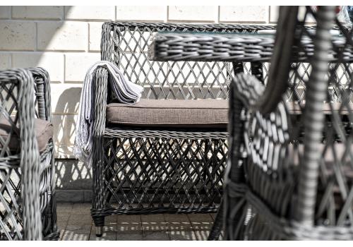  "Катания" обеденная группа плетеная на 6 персон, цвет графит, фото 15 