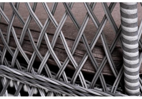  "Катания" обеденная группа плетеная на 6 персон, цвет графит, фото 21 