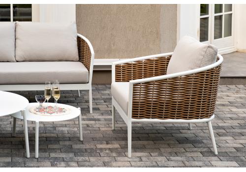  "Тоскана" лаунж-зона из искусственного ротанга, цвет соломенный, фото 51 