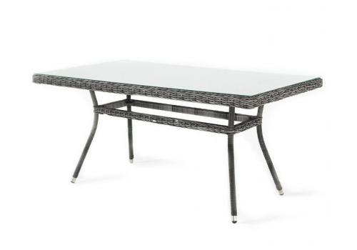  "Латте" плетеный стол из искусственного ротанга 160х90см, цвет графит, фото 2 