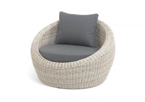  "Барселона" кресло из искусственного ротанга, цвет бежевый, фото 1 