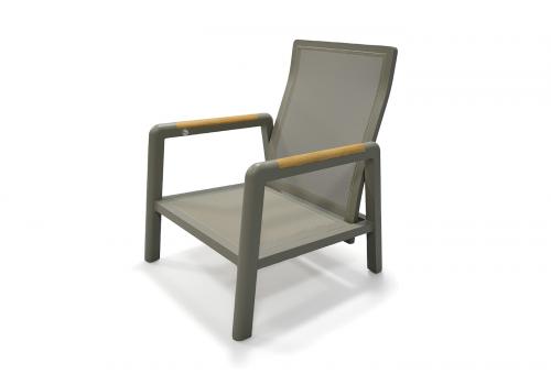  "Бари" кресло, каркас алюминий, цвет светло-серый, фото 1 