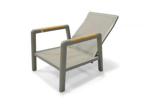  "Бари" кресло, каркас алюминий, цвет светло-серый, фото 2 