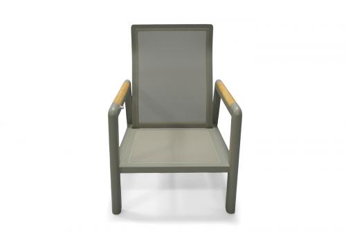  "Бари" кресло, каркас алюминий, цвет светло-серый, фото 3 