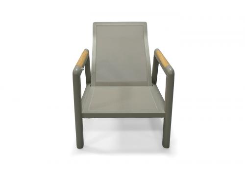  "Бари" кресло, каркас алюминий, цвет светло-серый, фото 4 